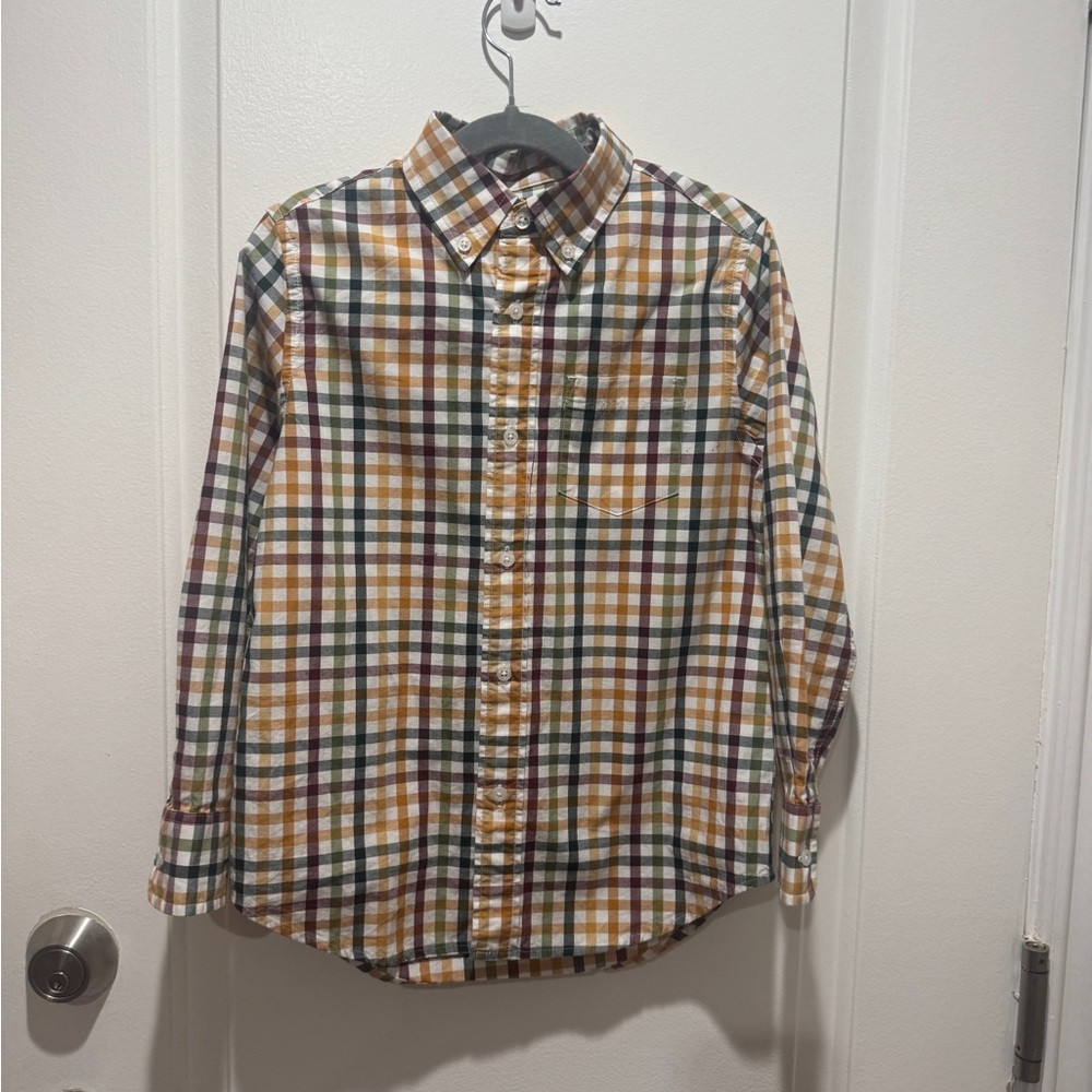 Boys Crewcuts Plaid Dress Shirt